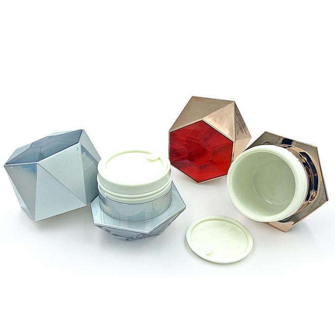 Leak Proof Transparent Cosmetic Cream Jar With Custom Logo 5g/10g PP/ABS/Acrylic 2