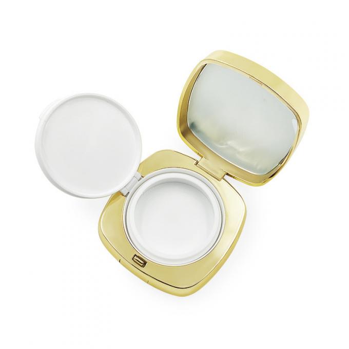 Reusable Empty Cushion Foundation Case with Snap Closure Round 0