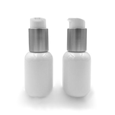 Stylish 45ml PET/PP White Cosmetic Bottle Cosmetic Serum Bottles
