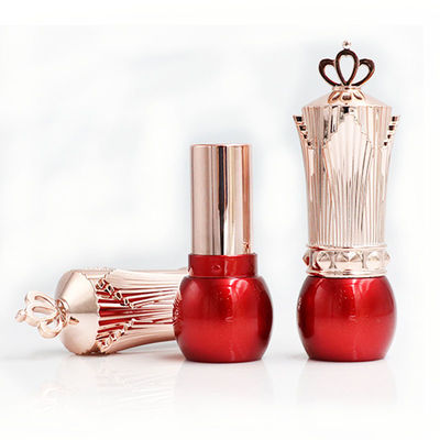 ABS Crown Custom Lipstick Containers Irregular Shape Red Color