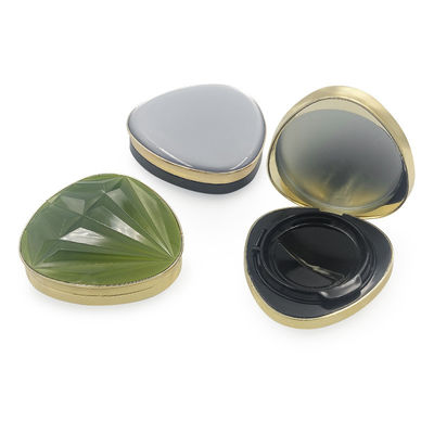 Transparent Round Snap Closure Cushion Foundation Case With Dewy Finish